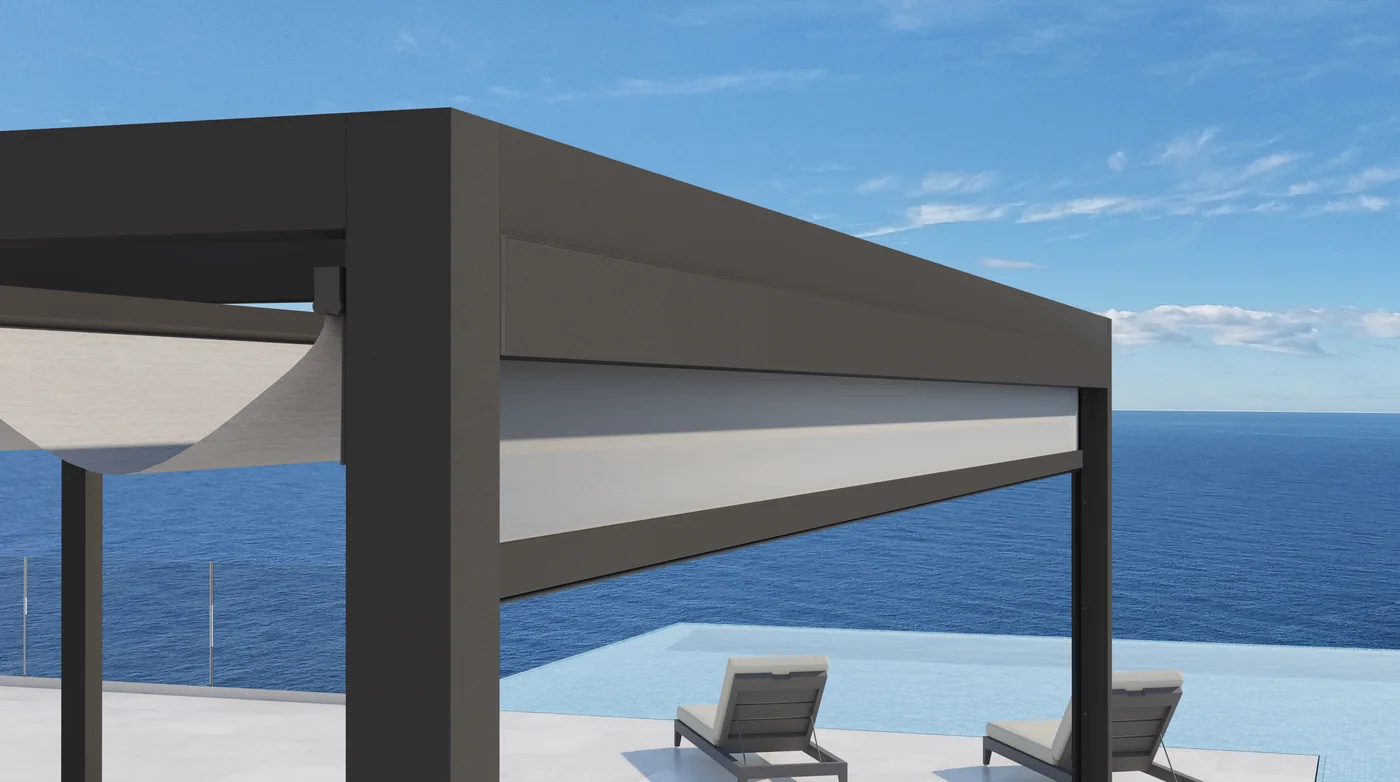 Sistema vertical Zip Klais en una vivienda junto al mar